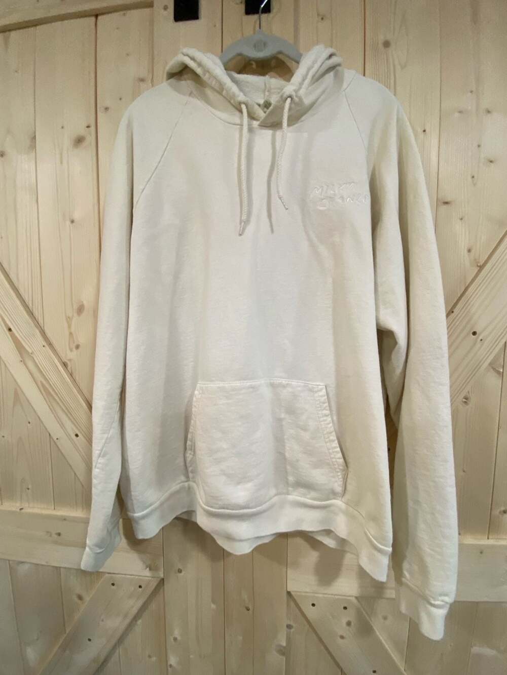 Milky Chance Mind The Moon Cream Hoodie Sweatshirt size large